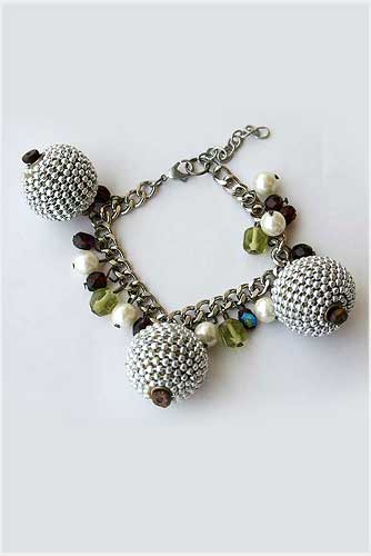 Crochet Metal Bracelet 