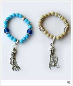 Blue & Cream Bracelet 
