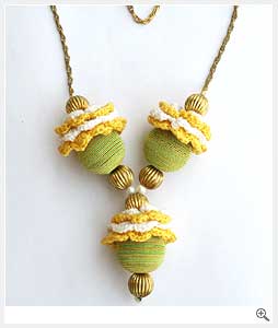 Pendent Fabric Necklace