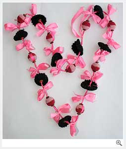 Fabric Knotted Necklace 