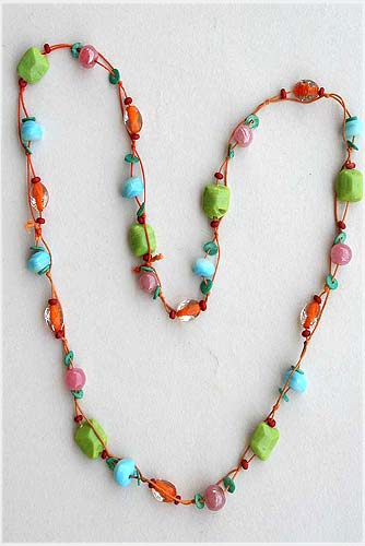 Multicolor Glass Necklace