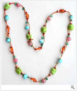 Multicolor Glass Necklace
