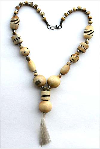 Designer Wooden Horn Necklace