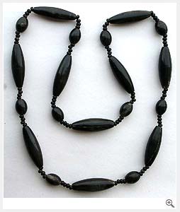 Long Beads Horn Necklace