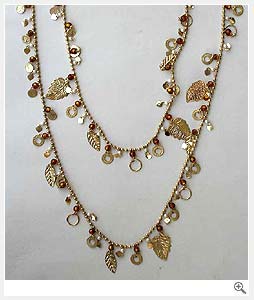 Chain Bead Metal Necklace