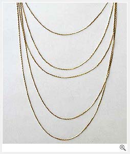 Double Metal Chain Necklace