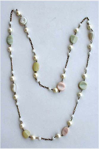 Metal Pearl Necklace