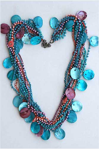 Numerous color Shell Necklace