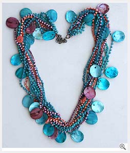 Numerous color Shell Necklace