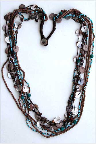 Bead Wires Shell Necklace