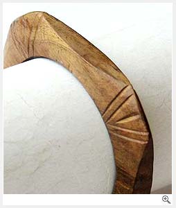 Faceted Wooden Bangles