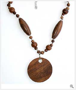 Aged Wooden Necklace