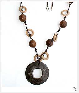 Wooden Ring Necklace