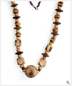 Pearl Wooden Necklace