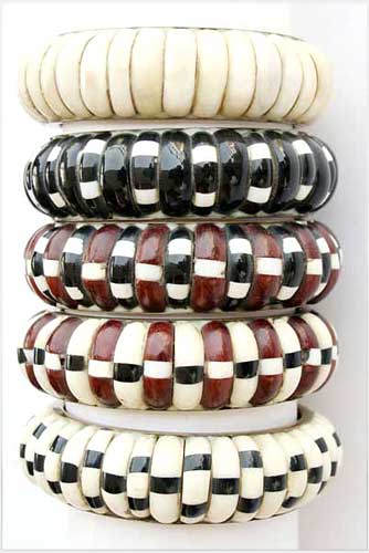 Shaded Bone Bangles