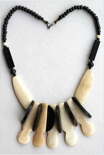 Fiber Bone Necklace