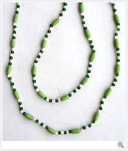 Continuous beads Glass Necklace