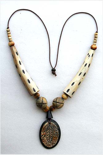 Brass Horn Necklace