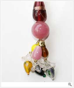 Multicolor Glass Key Rings