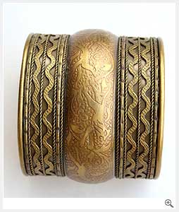 Metal Bead Bangles