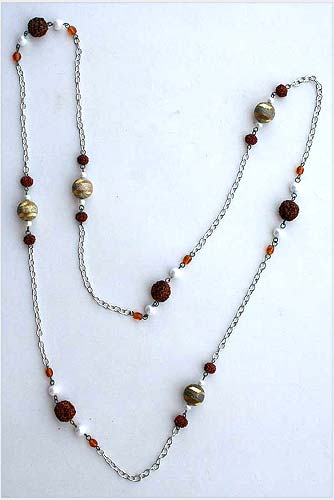 Rudraksha Pearl Necklace