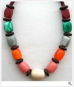 Big Stones Resin Necklace