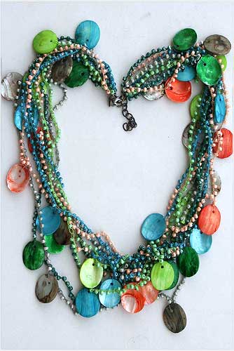 Rainbow Shell Necklace