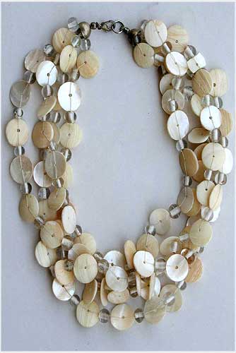 Shell Web Necklace