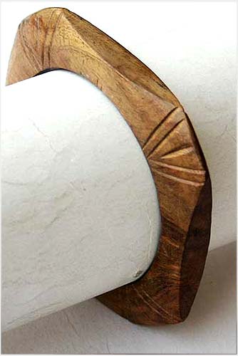 Faceted Wooden Bangles