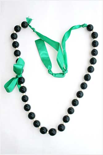 Black Wooden Necklace