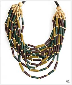 Wooden Tube Necklace