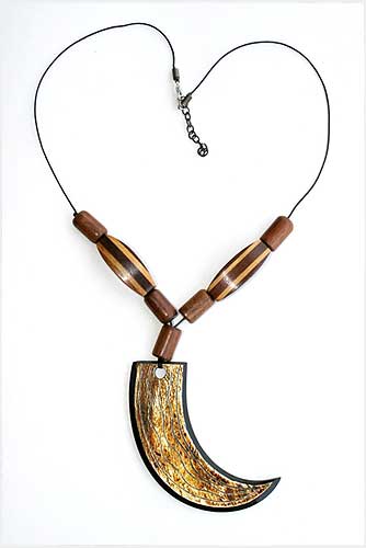 Wooden Teeth Necklace