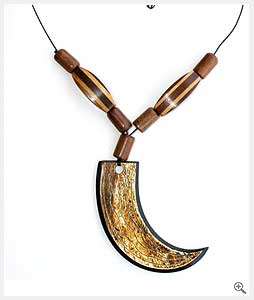 Wooden Teeth Necklace